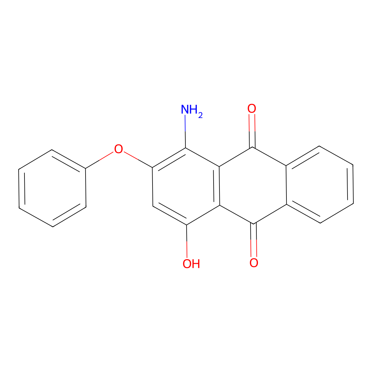 Disperse Red 60 molecular structure, CAS 12223-37-9