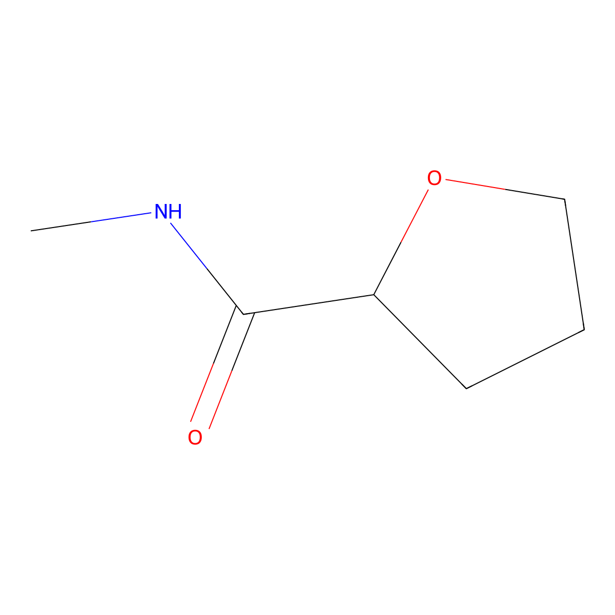 (2S)-N-methyloxolane-2-carboxamide molecular structure, CAS 1222386-56-2