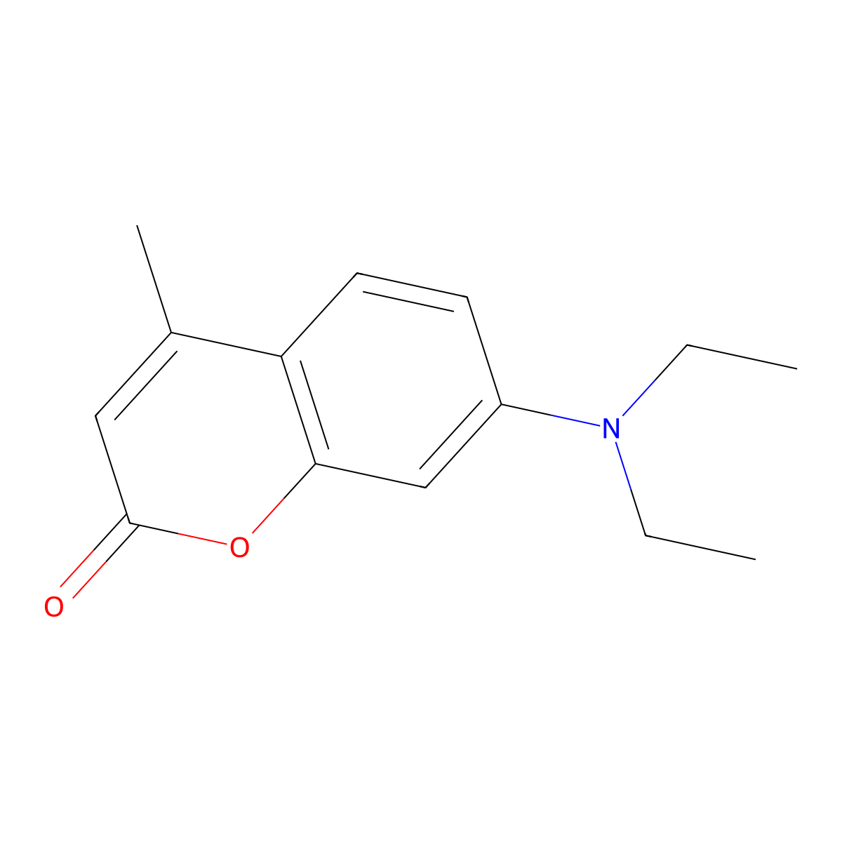 4-Methyl-7-diethylaminocoumarin molecular structure, CAS 12224-03-2