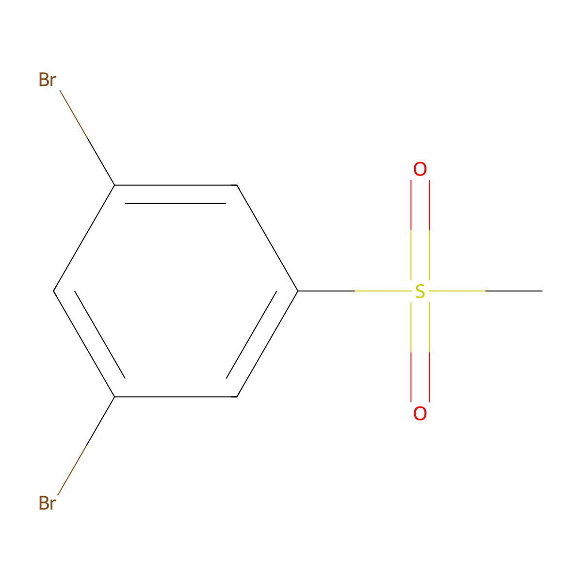 1,3-Dibromo-5-methanesulfonylbenzene molecular structure, CAS 1222407-24-0