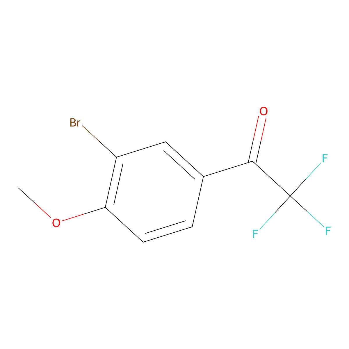 1-(3-Bromo-4-methoxyphenyl)-2,2,2-trifluoroethanone molecular structure, CAS 122243-36-1