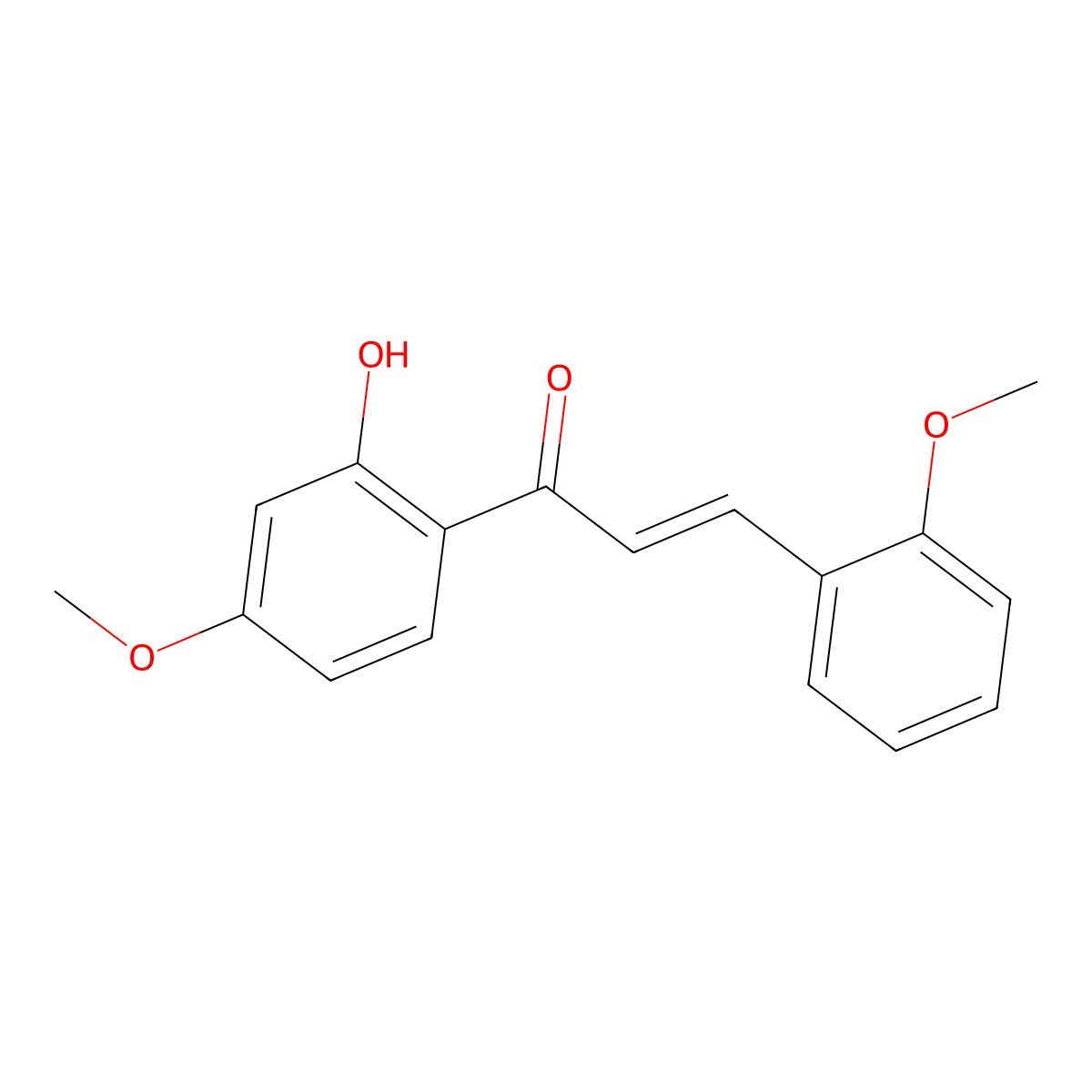2,4'-Dimethoxy-2'-hydroxychalcone molecular structure, CAS 1222443-93-7