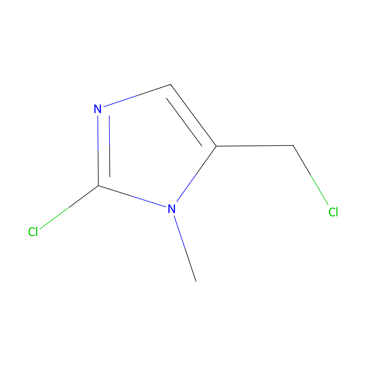 2-Chloro-5-(chloromethyl)-1-methyl-1h-imidazole molecular structure, CAS 1222479-26-6