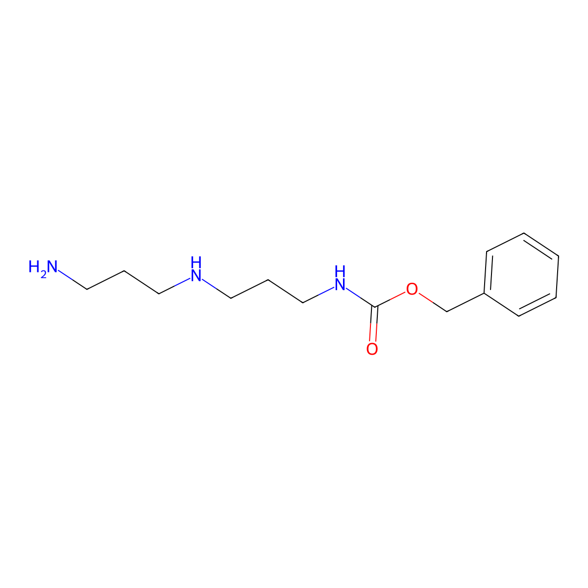 Benzyl (3-((3-aminopropyl)amino)propyl)carbamate molecular structure, CAS 122248-80-0