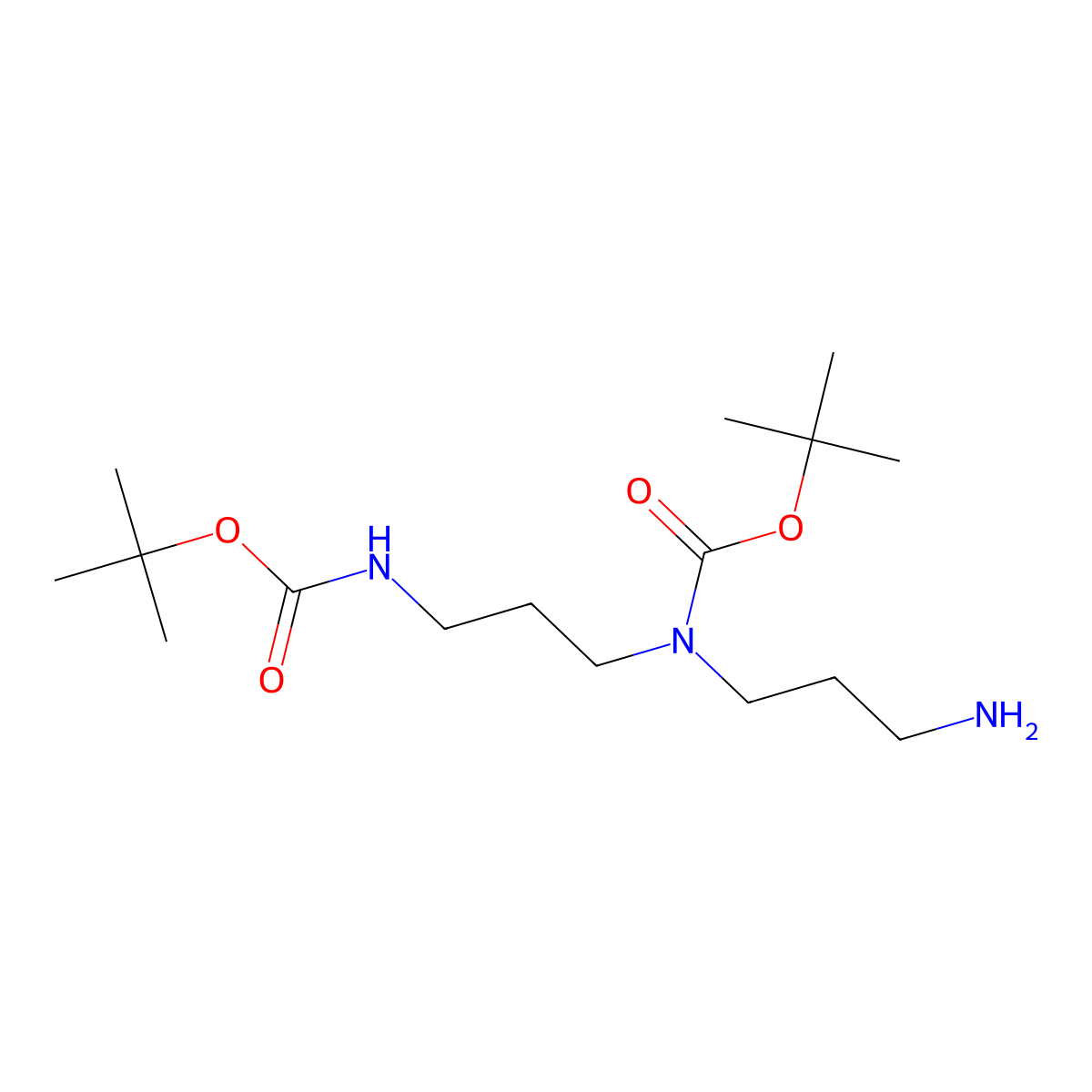 1,5-Bis-Boc-1,5,9-triazanonane molecular structure, CAS 122248-82-2