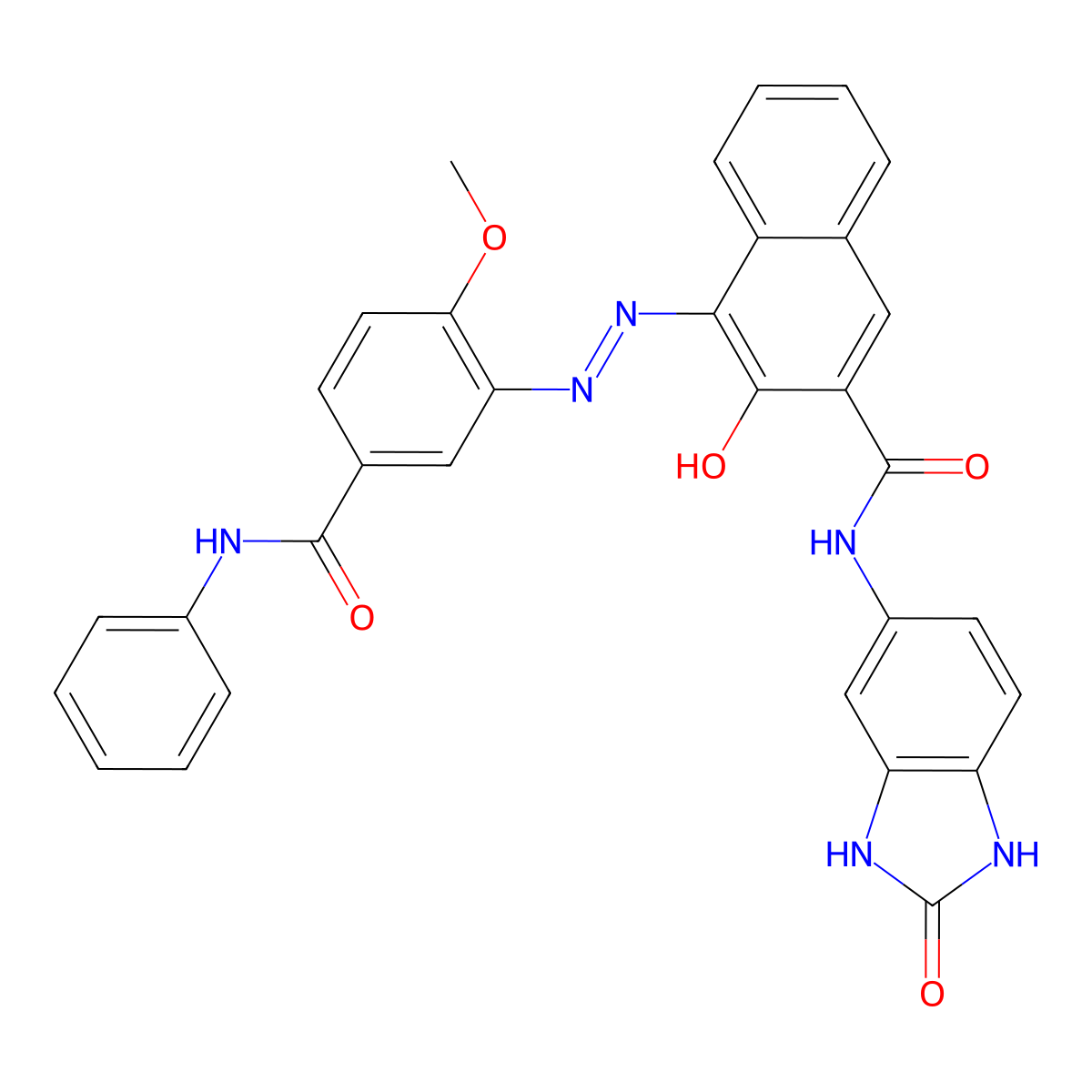 Pigment Red 176 molecular structure, CAS 12225-06-8