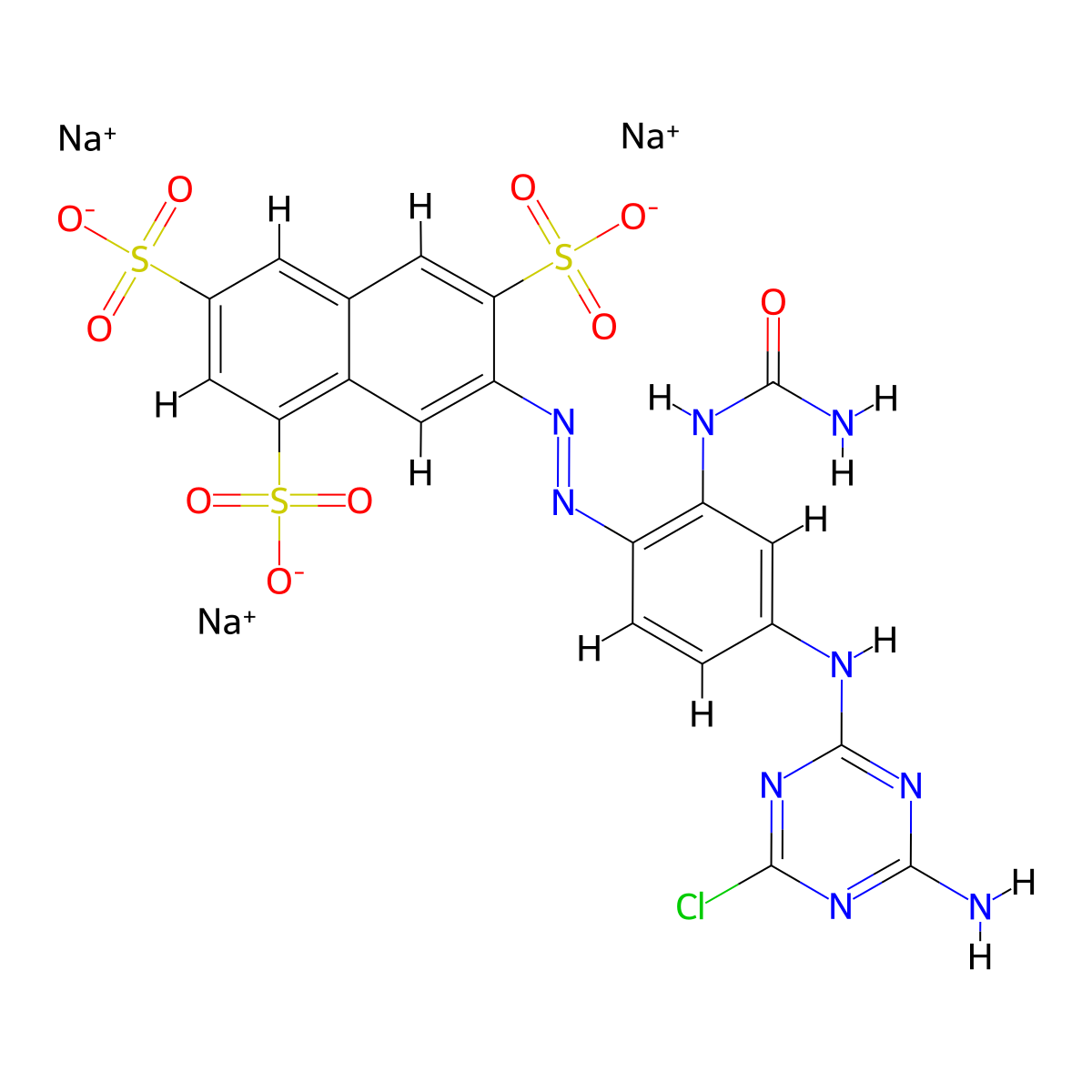 Reactive Orange 12 molecular structure, CAS 12225-84-2
