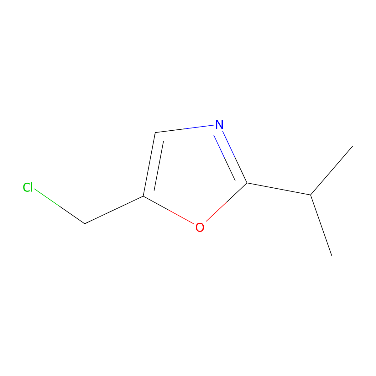 5-Chloromethyl-2-isopropyloxazole molecular structure, CAS 1222556-80-0