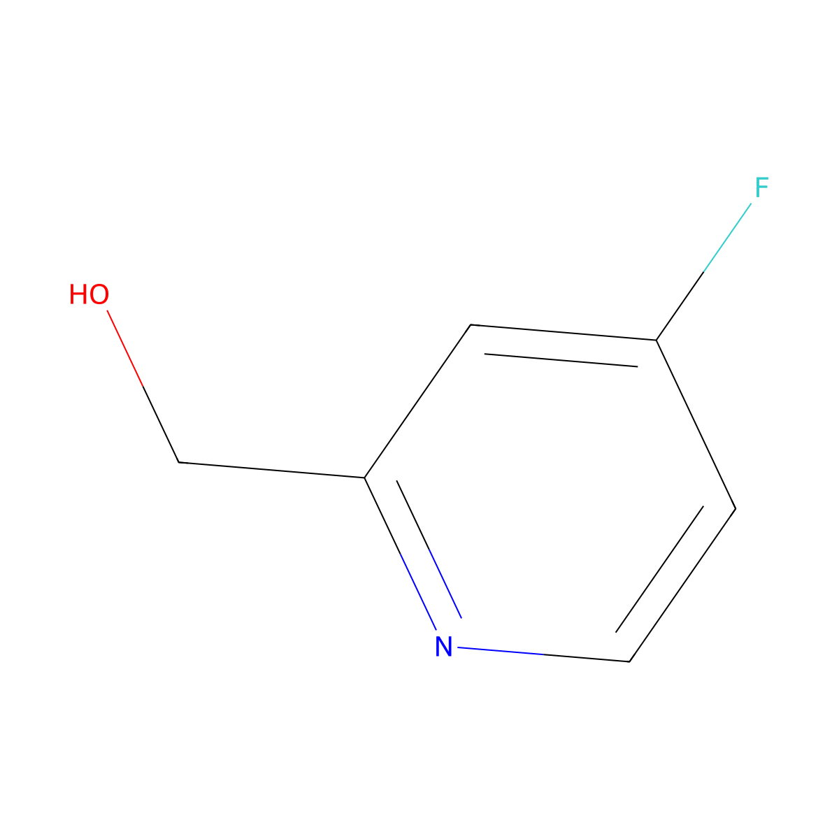 (4-Fluoropyridin-2-yl)methanol molecular structure, CAS 1222556-87-7