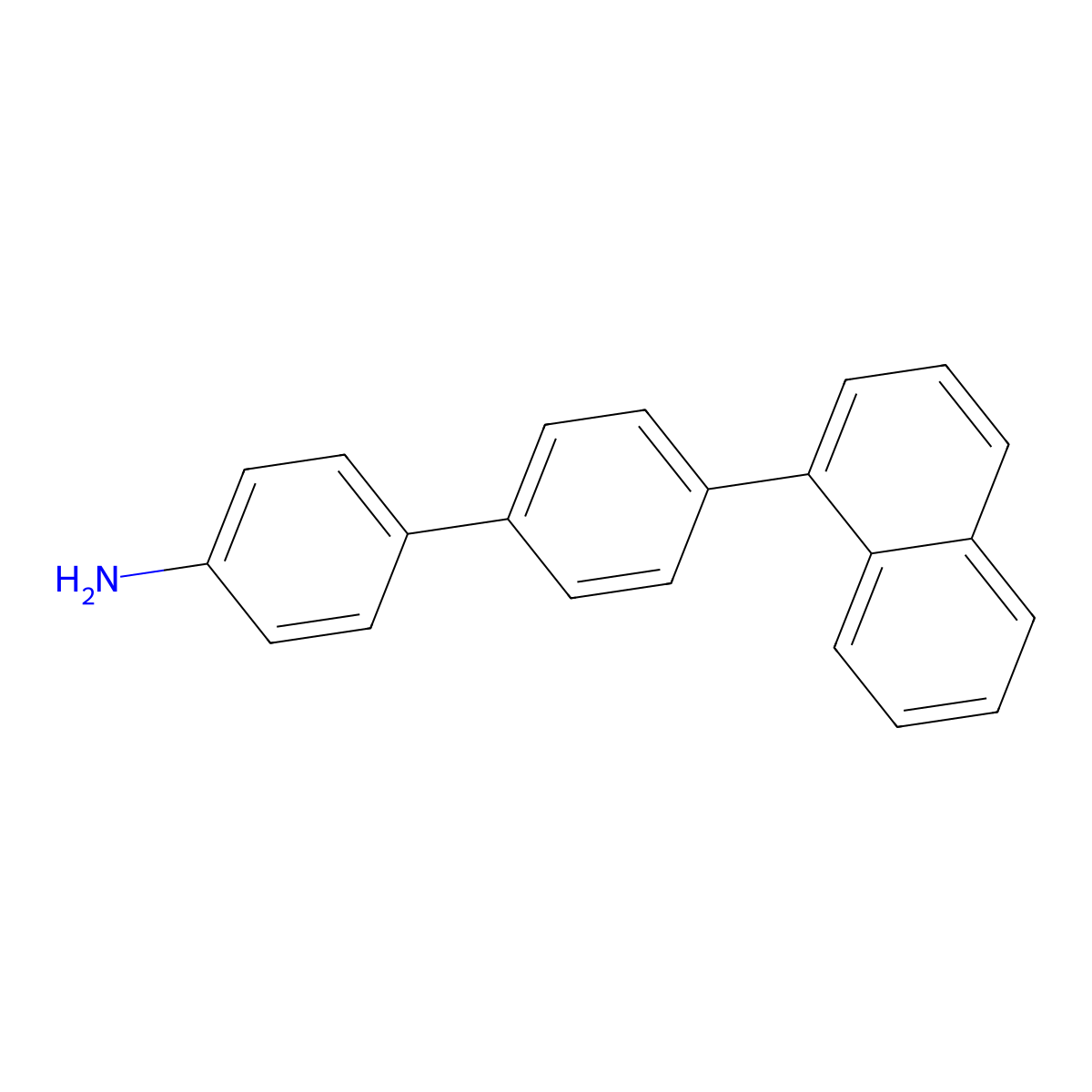 4'-(Naphthalen-1-yl)[1,1'-biphenyl]-4-amine molecular structure, CAS 1222561-66-1
