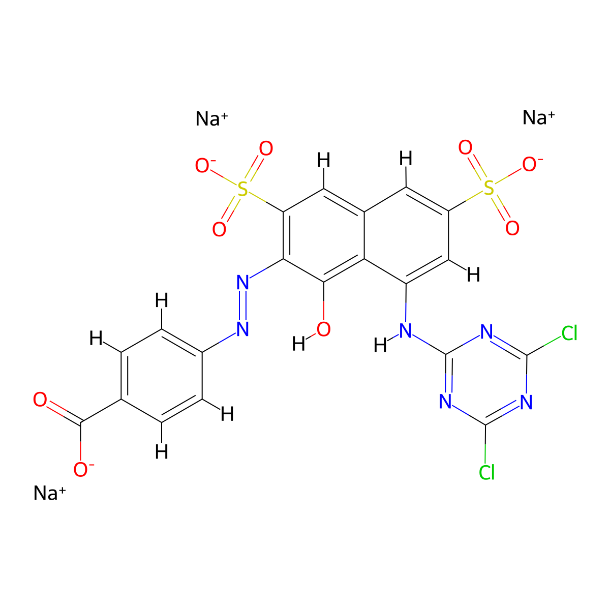 C.I. Reactive Red 11 molecular structure, CAS 12226-08-3