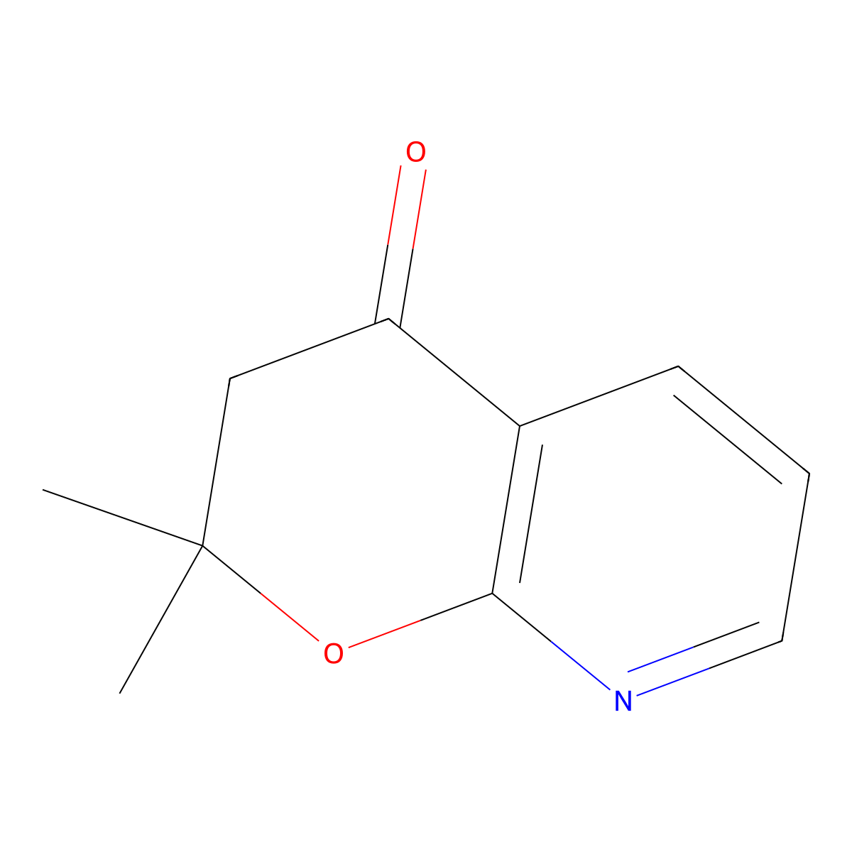 2,2-Dimethyl-2H-pyrano[2,3-b]pyridin-4(3H)-one molecular structure, CAS 122262-38-8