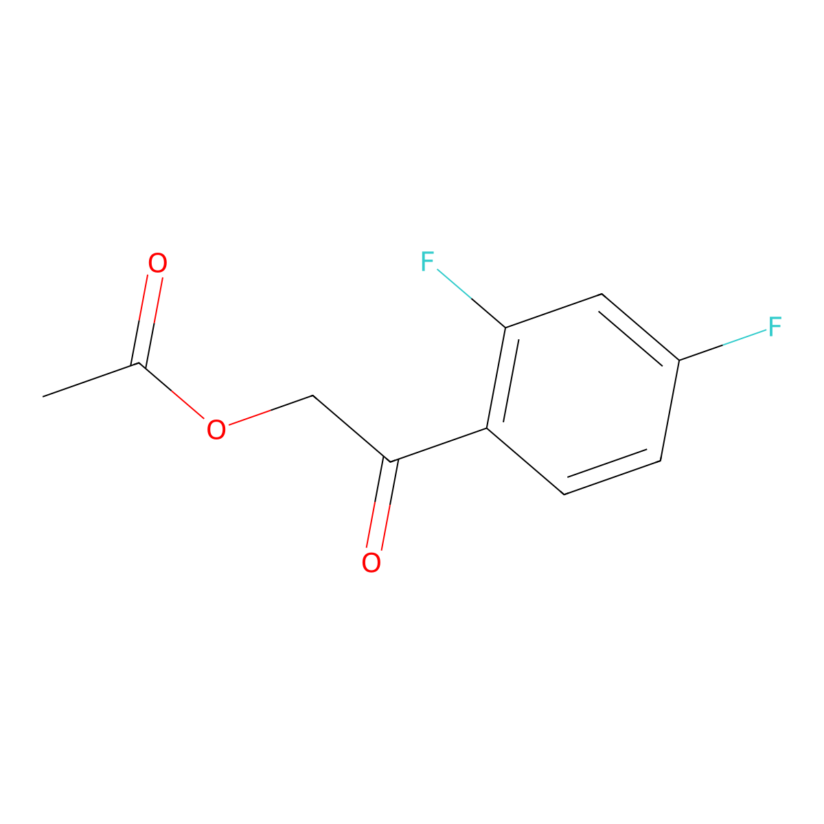 2-Acetoxy-2',4'-difluoroacetophenone molecular structure, CAS 122263-03-0