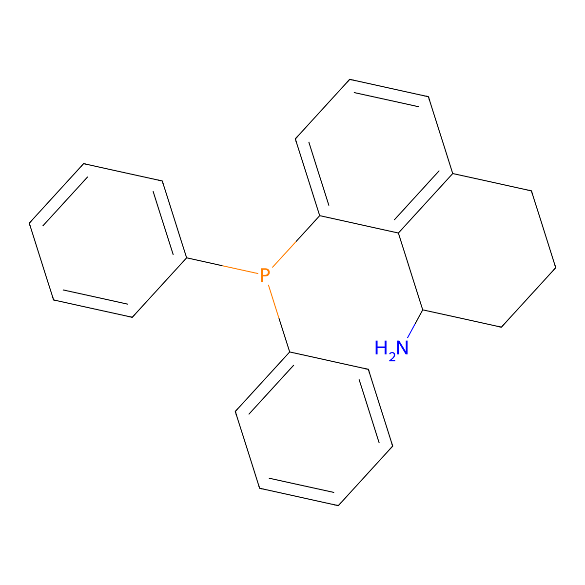 (S)-1-Amino-8-(diphenylphosphino)-1,2,3,4-tetrahydronaphthalene molecular structure, CAS 1222630-45-6