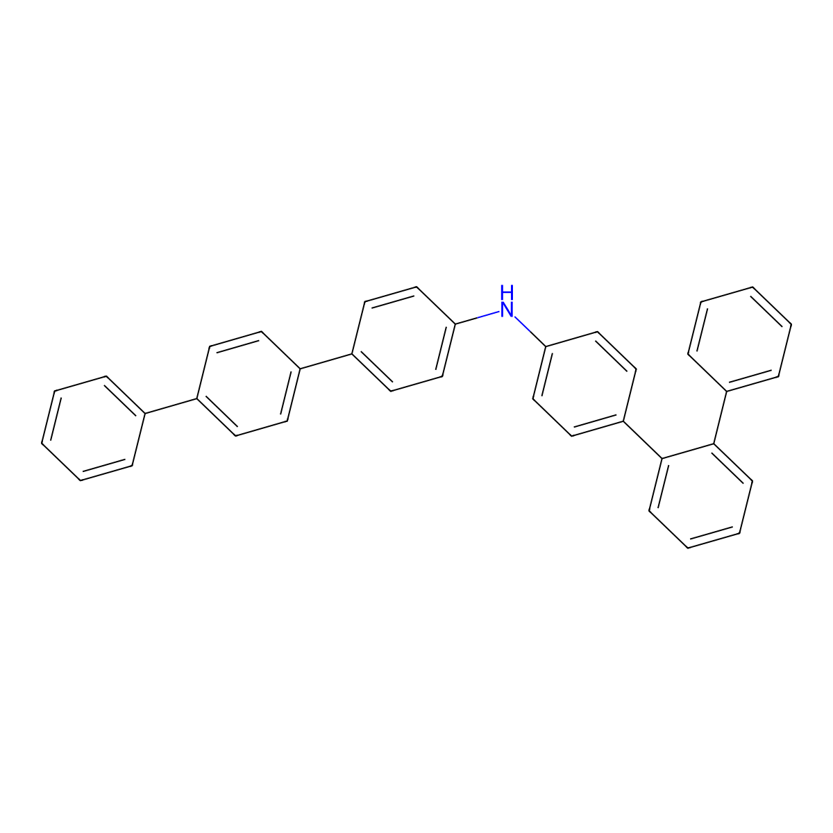 N-([1,1':4',1''-Terphenyl]-4-yl)-[1,1':2',1''-terphenyl]-4-amine molecular structure, CAS 1222634-03-8