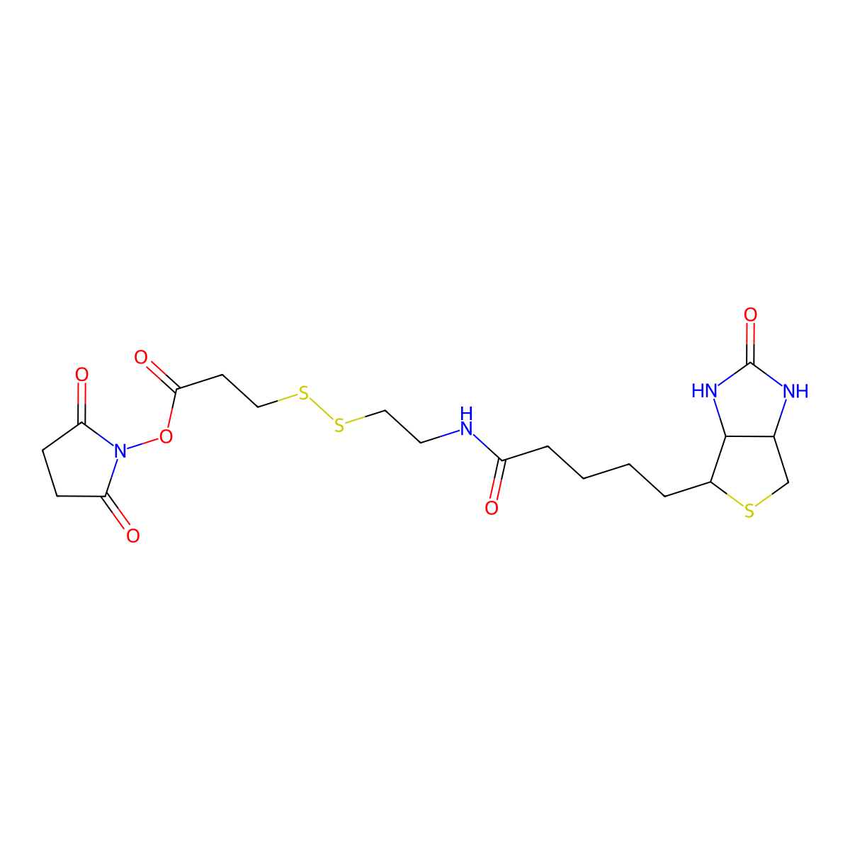 NHS-SS-Biotin molecular structure, CAS 122266-55-1