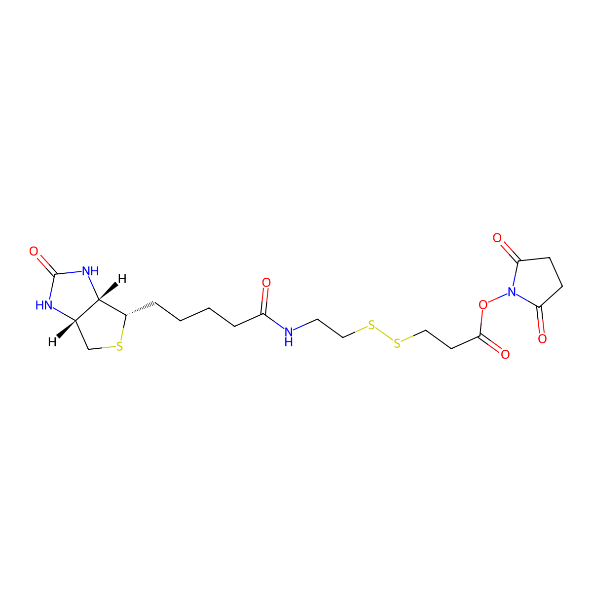 NHS-SS-Biotin molecular structure, CAS 122266-55-1