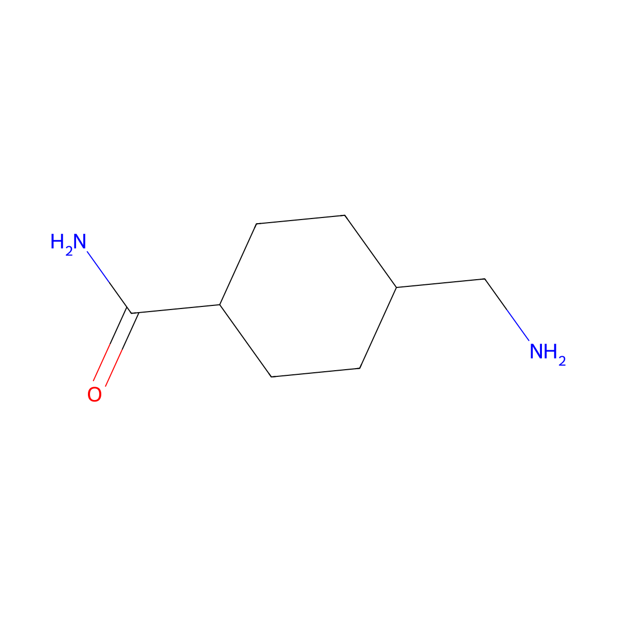 4-(Aminomethyl)cyclohexane-1-carboxamide molecular structure, CAS 122280-00-6