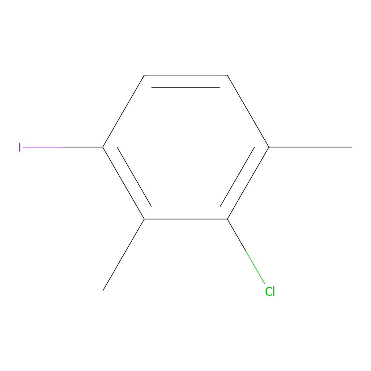 2-Chloro-4-iodo-1,3-dimethylbenzene molecular structure, CAS 1222817-16-4