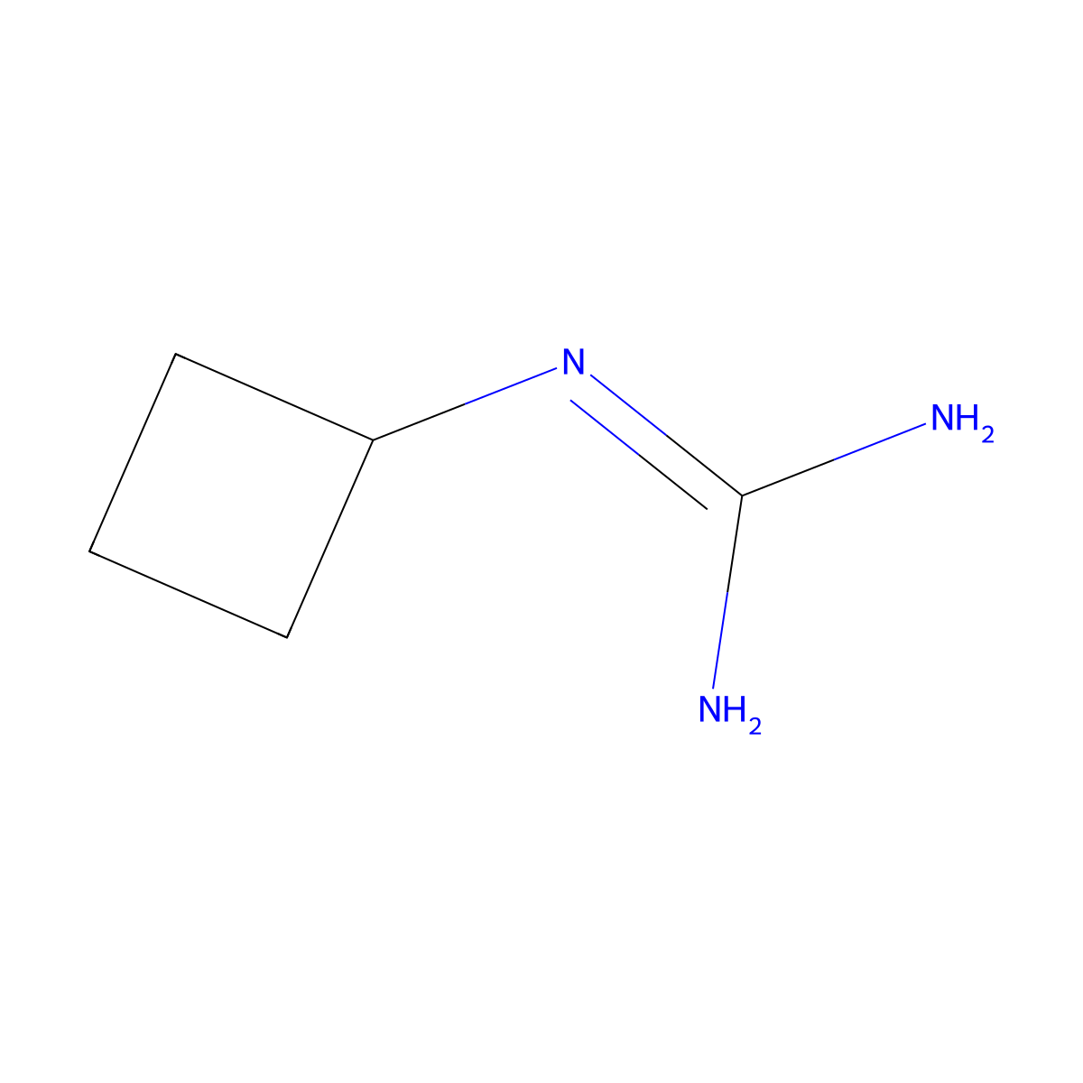 N''-cyclobutylguanidine molecular structure, CAS 1222869-14-8