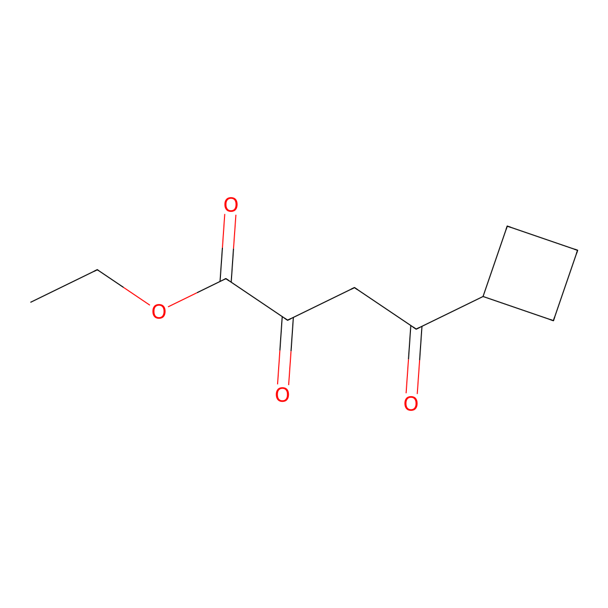 Ethyl 4-cyclobutyl-2,4-dioxobutanoate molecular structure, CAS 1222955-59-0