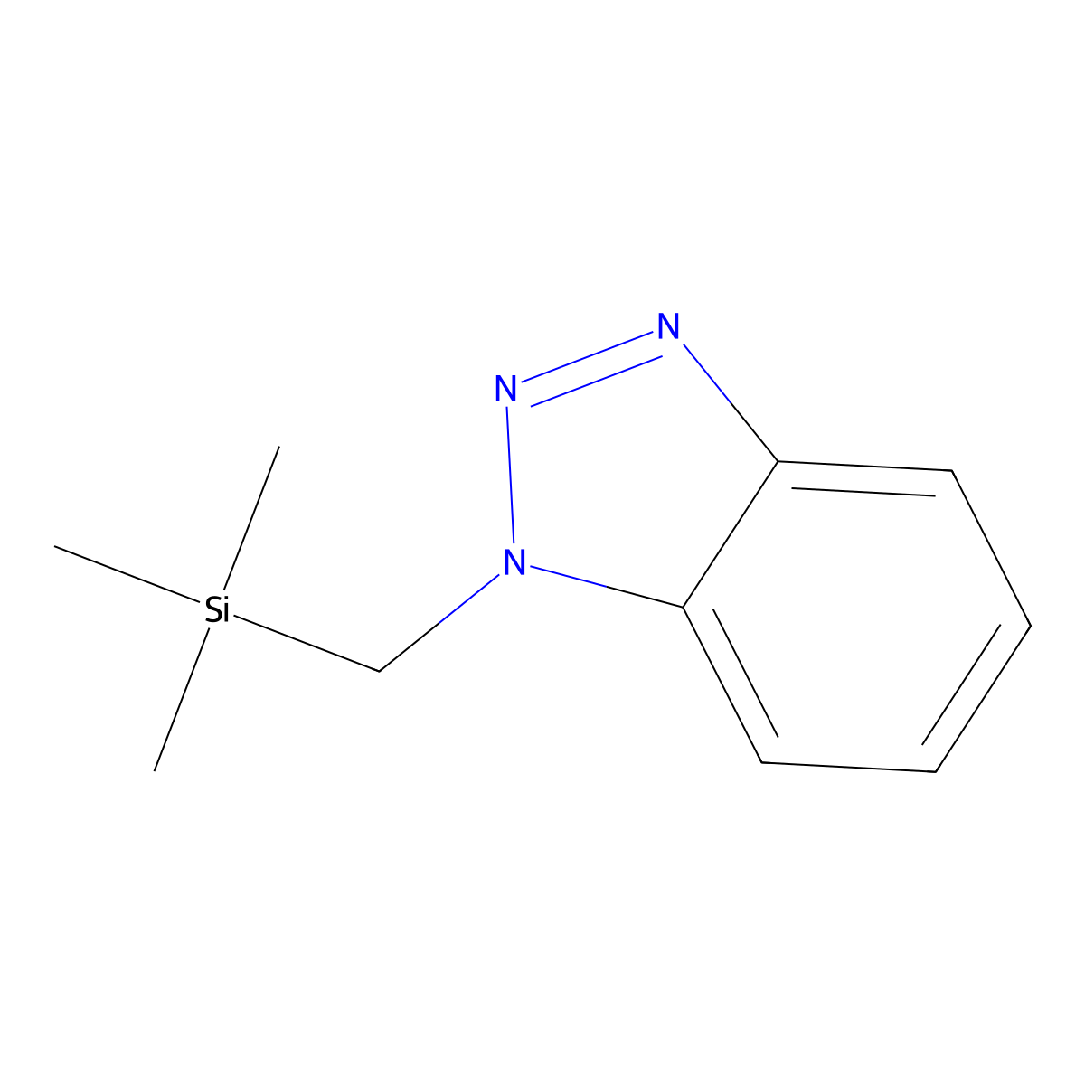 1-((Trimethylsilyl)methyl)benzotriazole molecular structure, CAS 122296-00-8