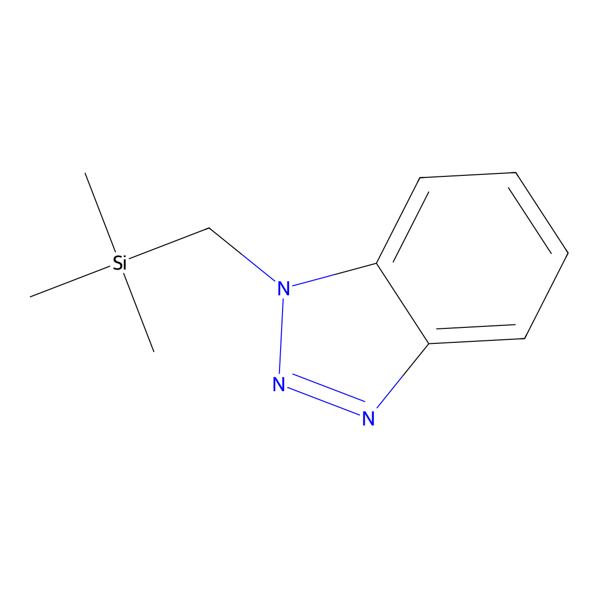 1-((Trimethylsilyl)methyl)benzotriazole molecular structure, CAS 122296-00-8