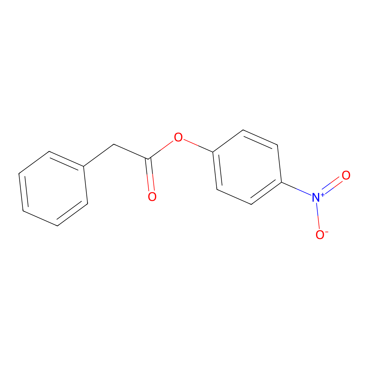 4-Nitrophenyl phenylacetate molecular structure, CAS 1223-44-5