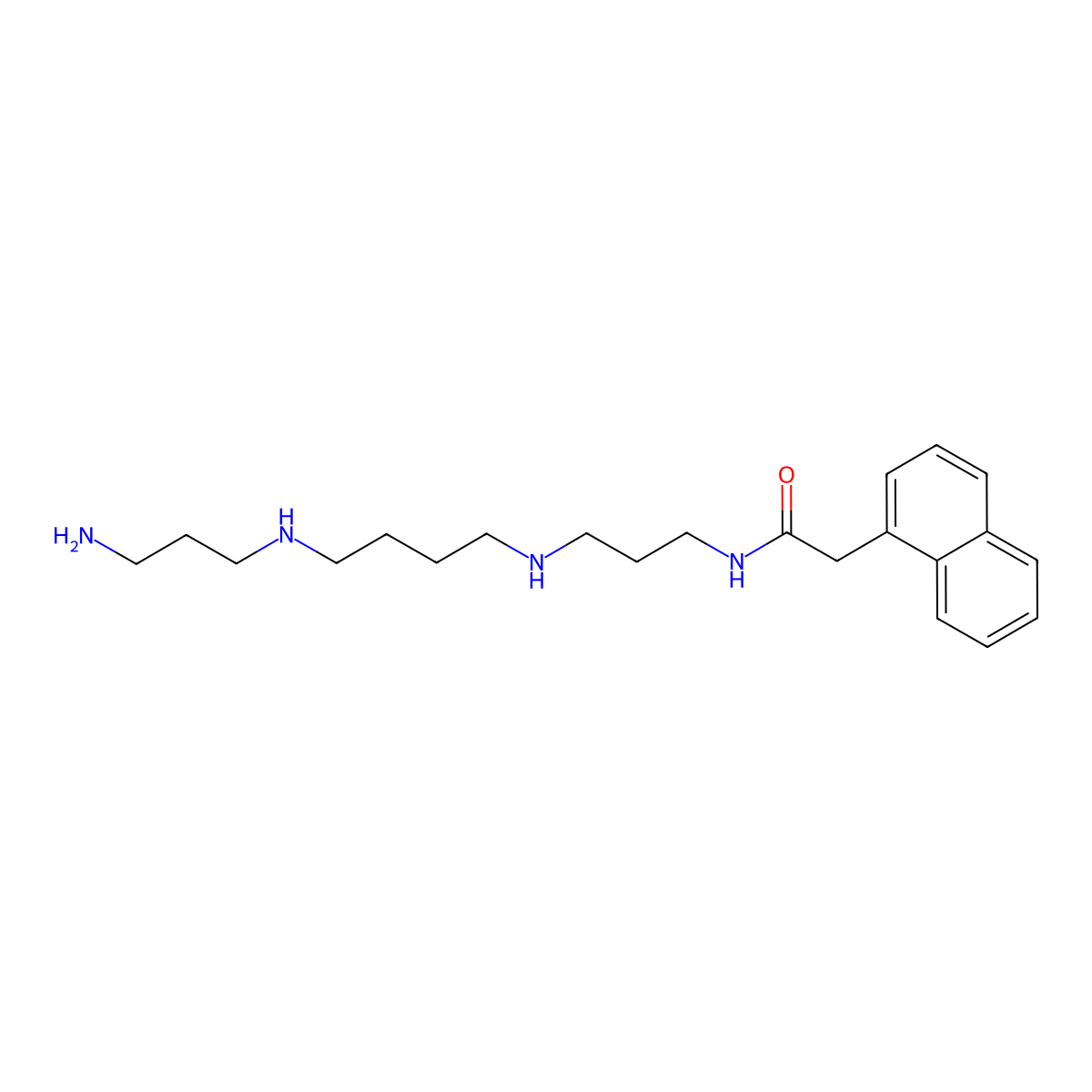 N-(3-((4-((3-Aminopropyl)amino)butyl)amino)propyl)-1-naphthaleneacetamide molecular structure, CAS 122306-11-0
