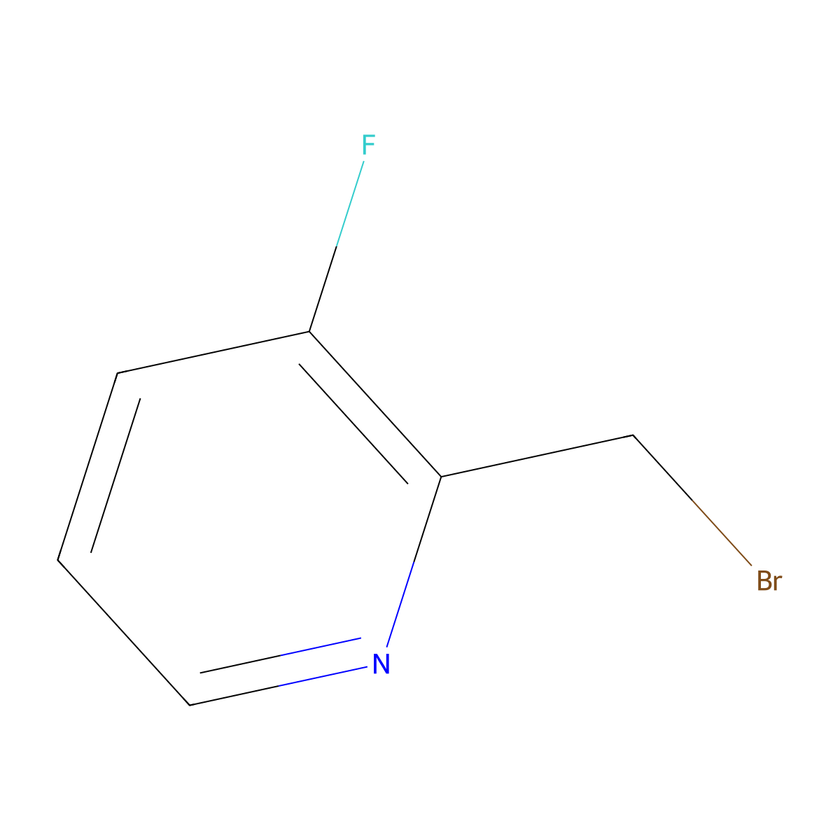 2-(Bromomethyl)-3-fluoropyridine molecular structure, CAS 122307-44-2