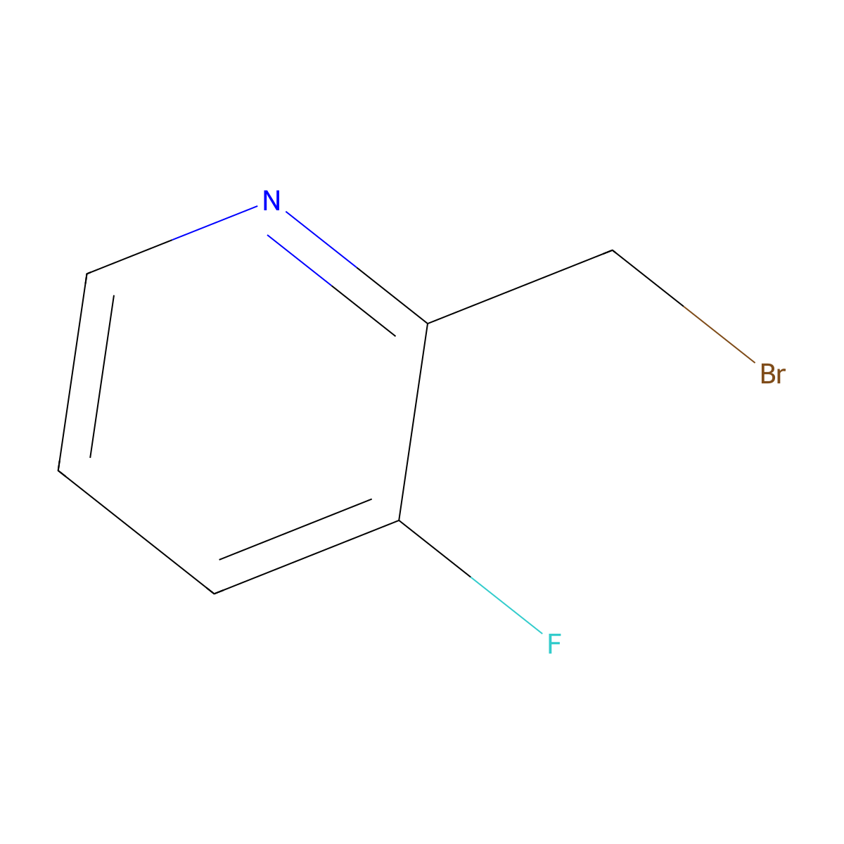 2-(Bromomethyl)-3-fluoropyridine molecular structure, CAS 122307-44-2