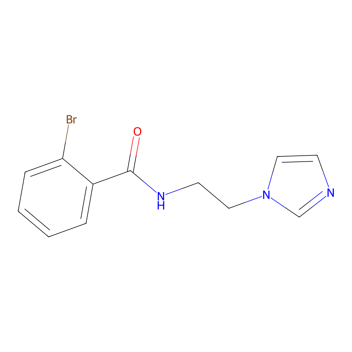 n-(2-(1h-Imidazol-1-yl)ethyl)-2-bromobenzamide molecular structure, CAS 1223182-00-0