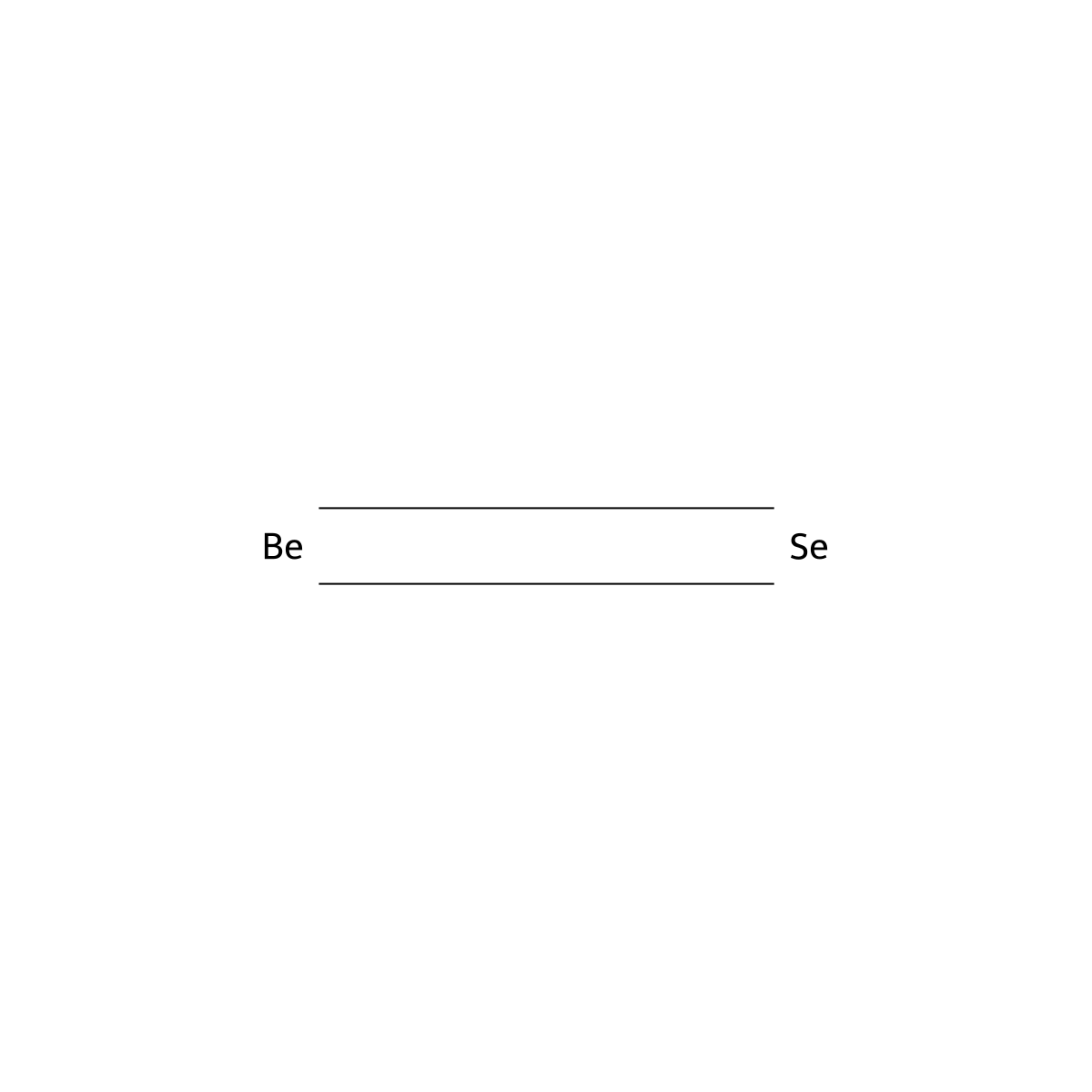 Beryllium selenide (BeSe) molecular structure, CAS 12232-25-6