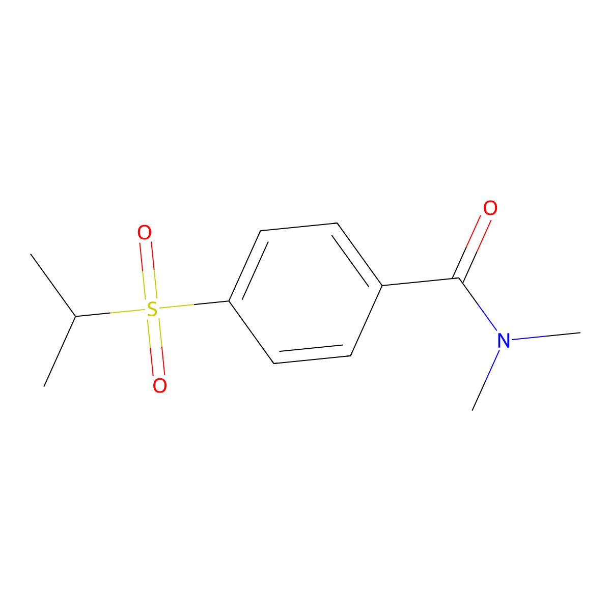 N,N-Dimethyl-4-[(1-methylethyl)sulfonyl]benzamide molecular structure, CAS 1223240-33-2