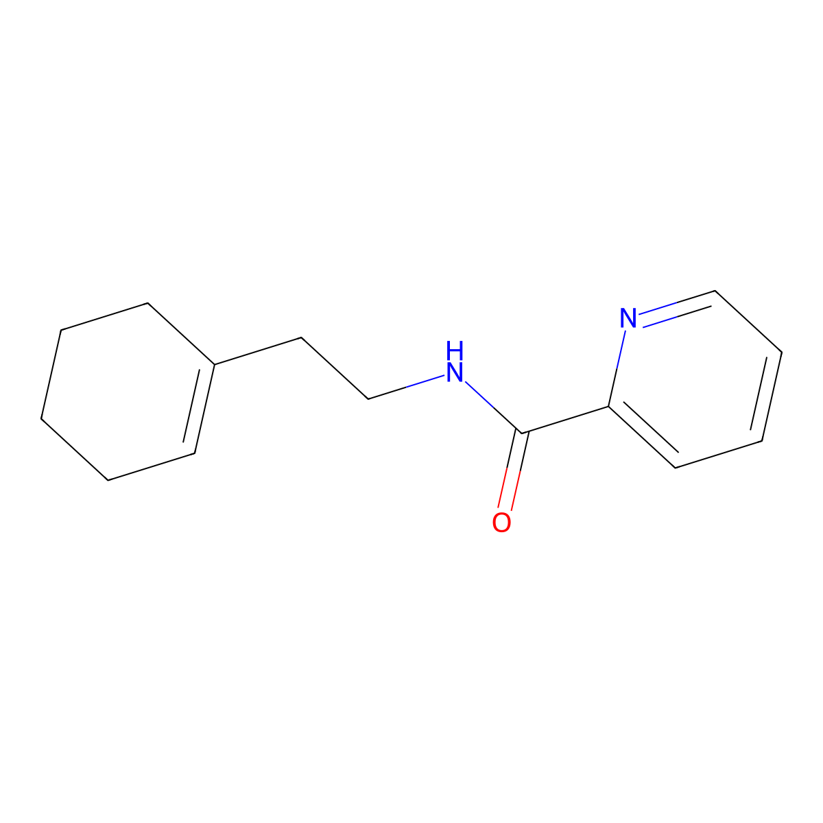N-(2-(cyclohex-1-en-1-yl)ethyl)picolinamide molecular structure, CAS 1223257-10-0