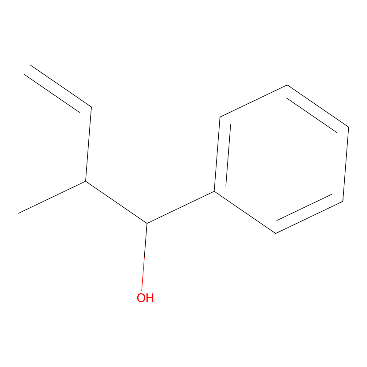 2-Methyl-1-phenylbut-3-en-1-ol molecular structure, CAS 122332-13-2