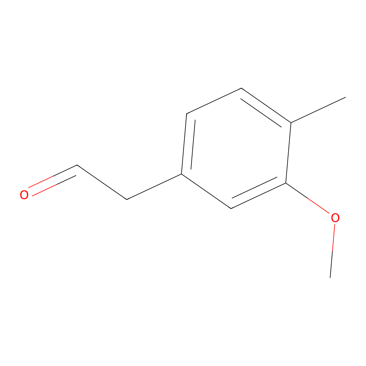 3-Methoxy-4-methylbenzeneacetaldehyde molecular structure, CAS 122333-98-6