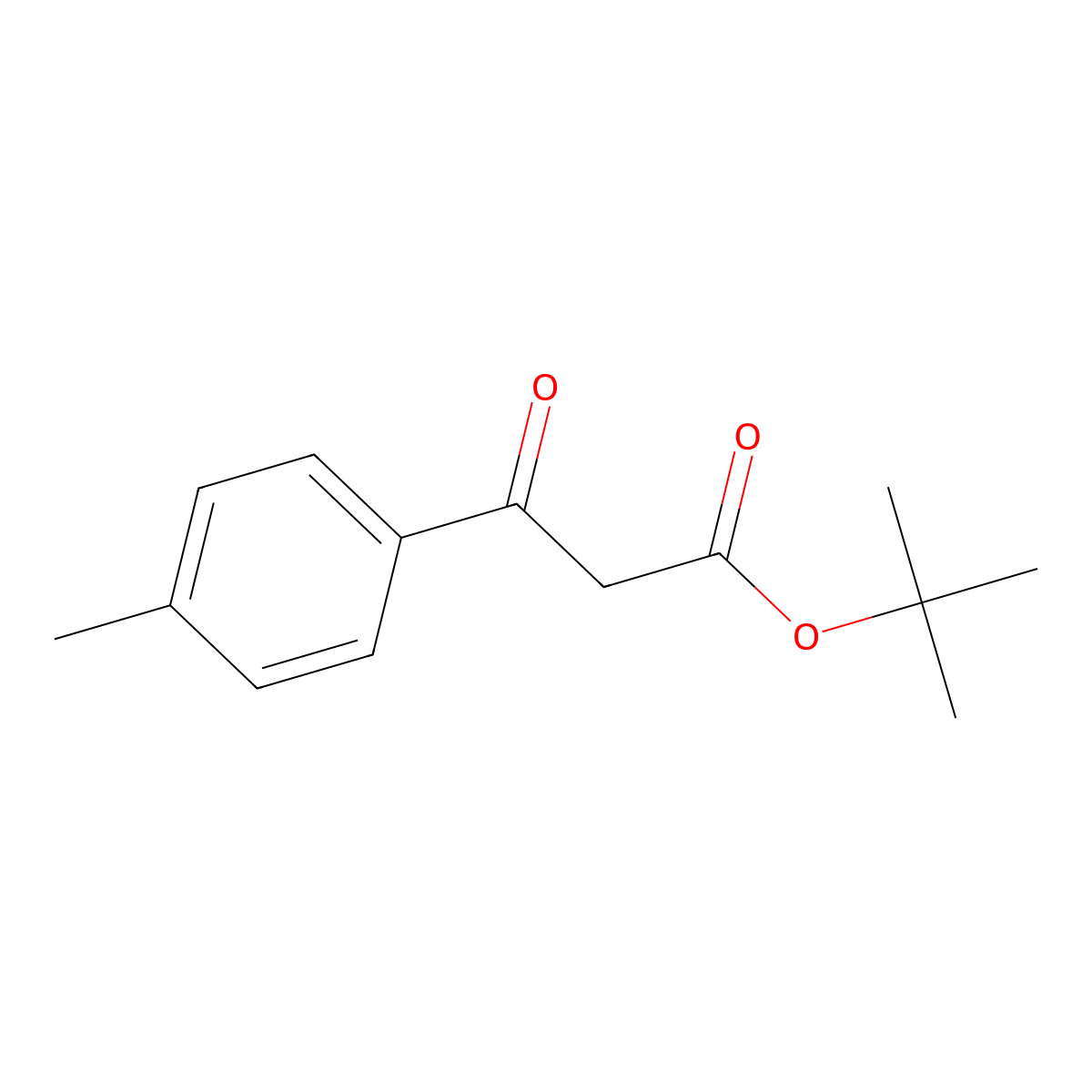 Tert-butyl 3-oxo-3-(p-tolyl)propanoate molecular structure, CAS 122334-39-8