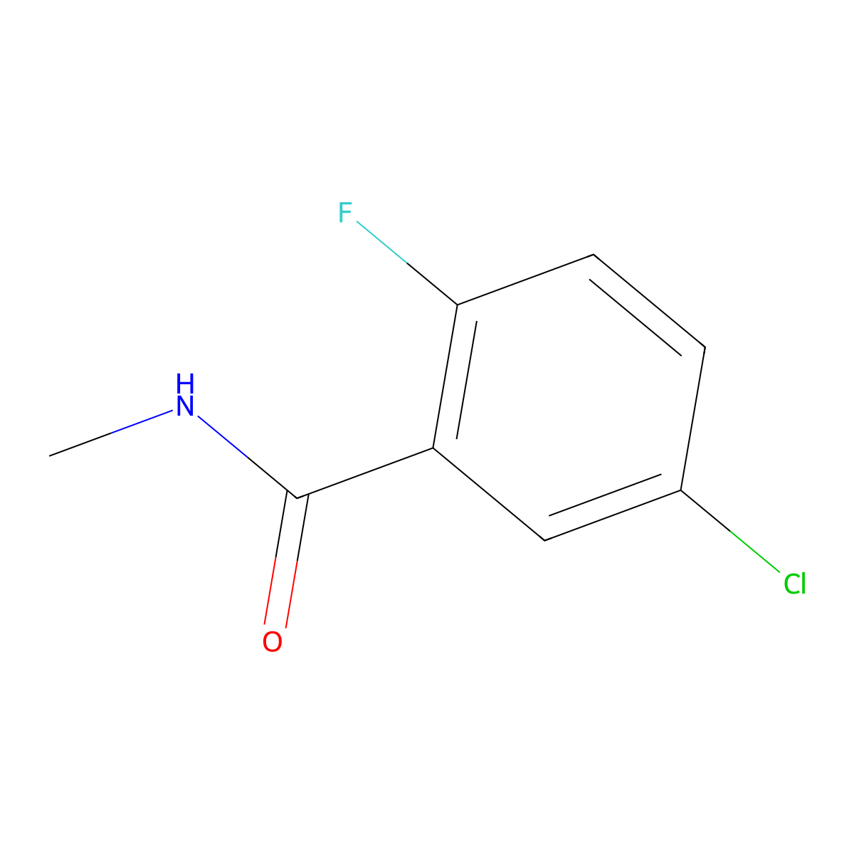 5-chloro-2-fluoro-N-methylbenzamide molecular structure, CAS 1223412-83-6