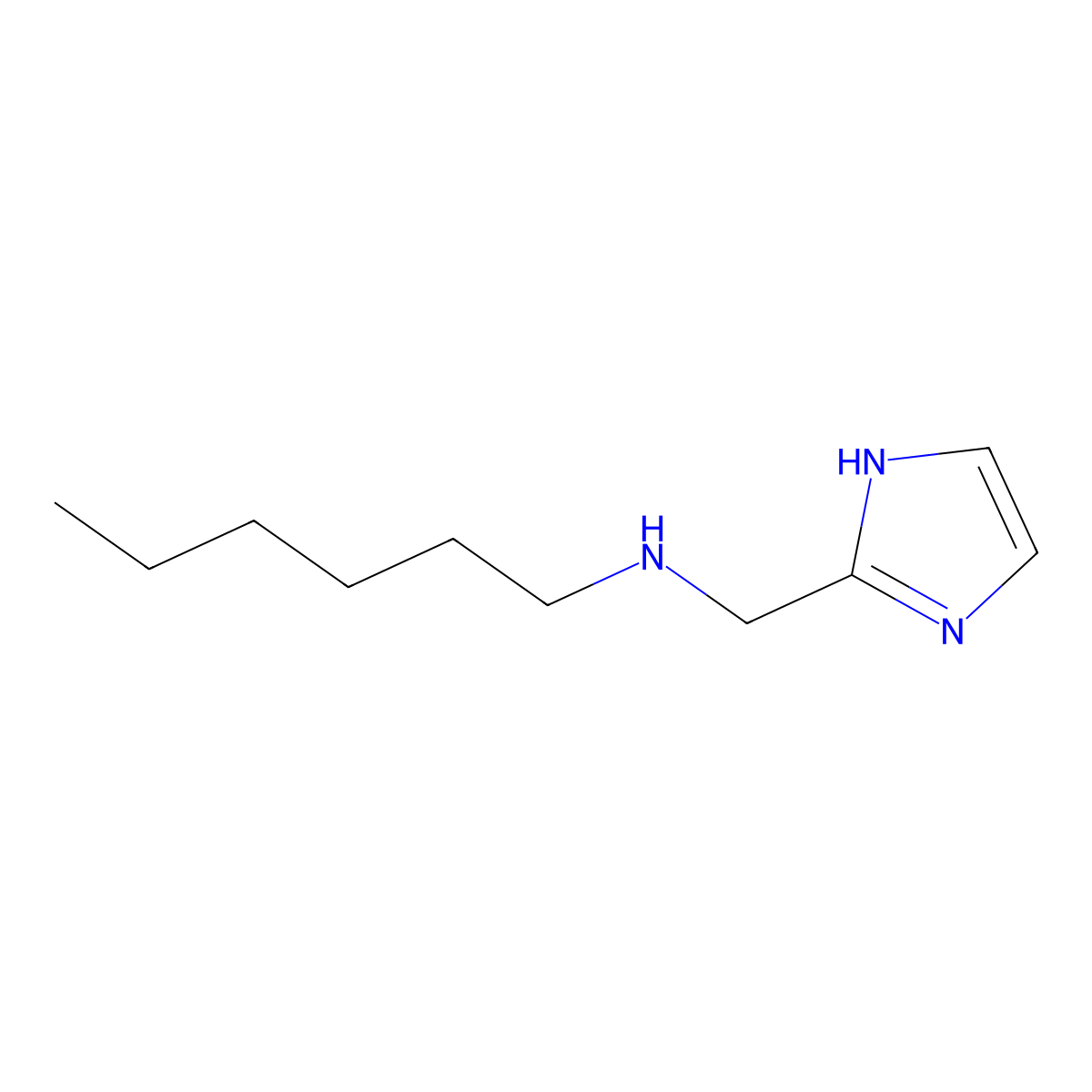 hexyl[(1H-imidazol-2-yl)methyl]amine molecular structure, CAS 1223431-60-4