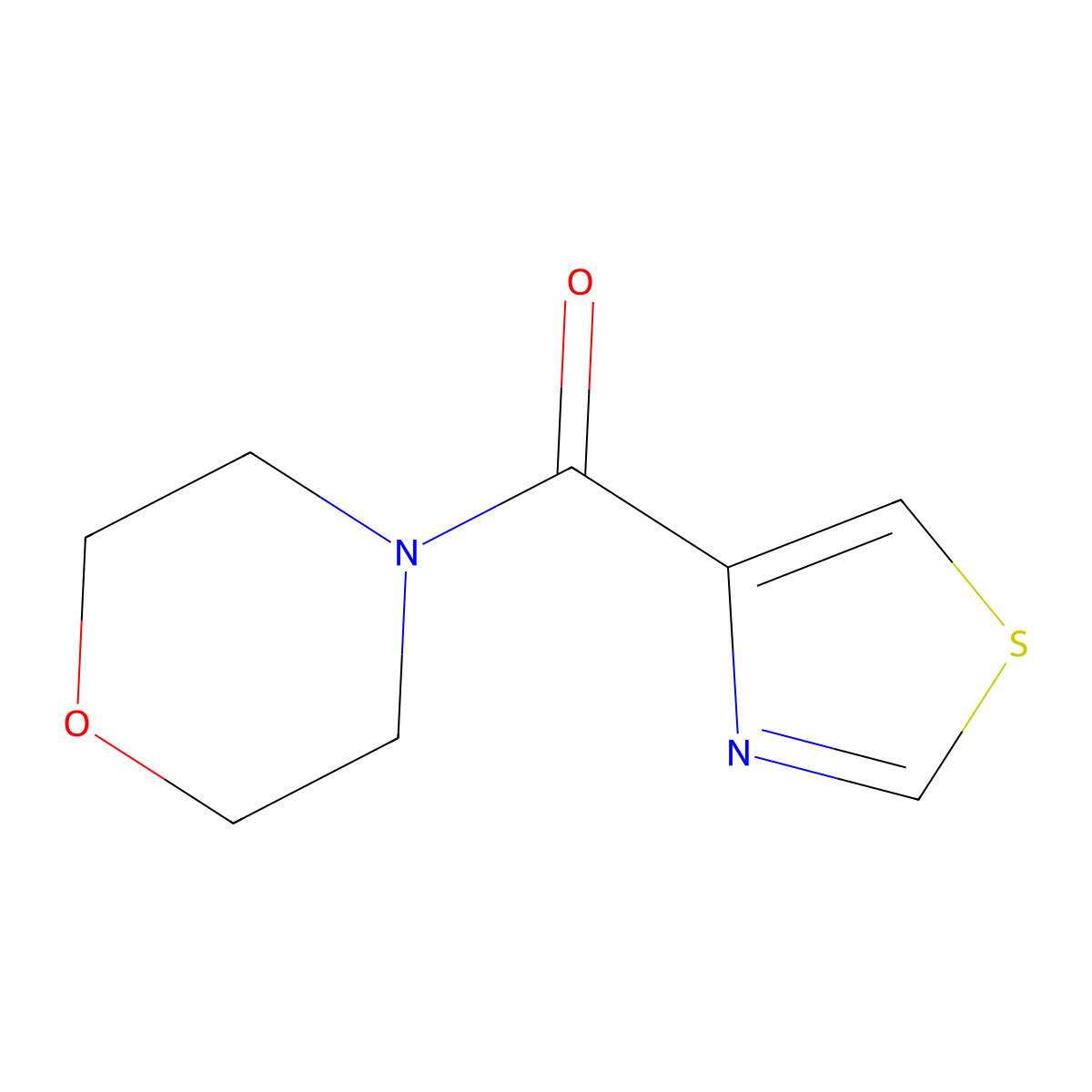 Morpholino(thiazol-4-yl)methanone molecular structure, CAS 1223452-37-6