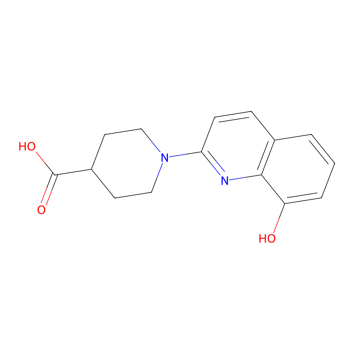 1-(8-Hydroxyquinolin-2-Yl)Piperidine-4-Carboxylic Acid molecular structure, CAS 1223467-88-6