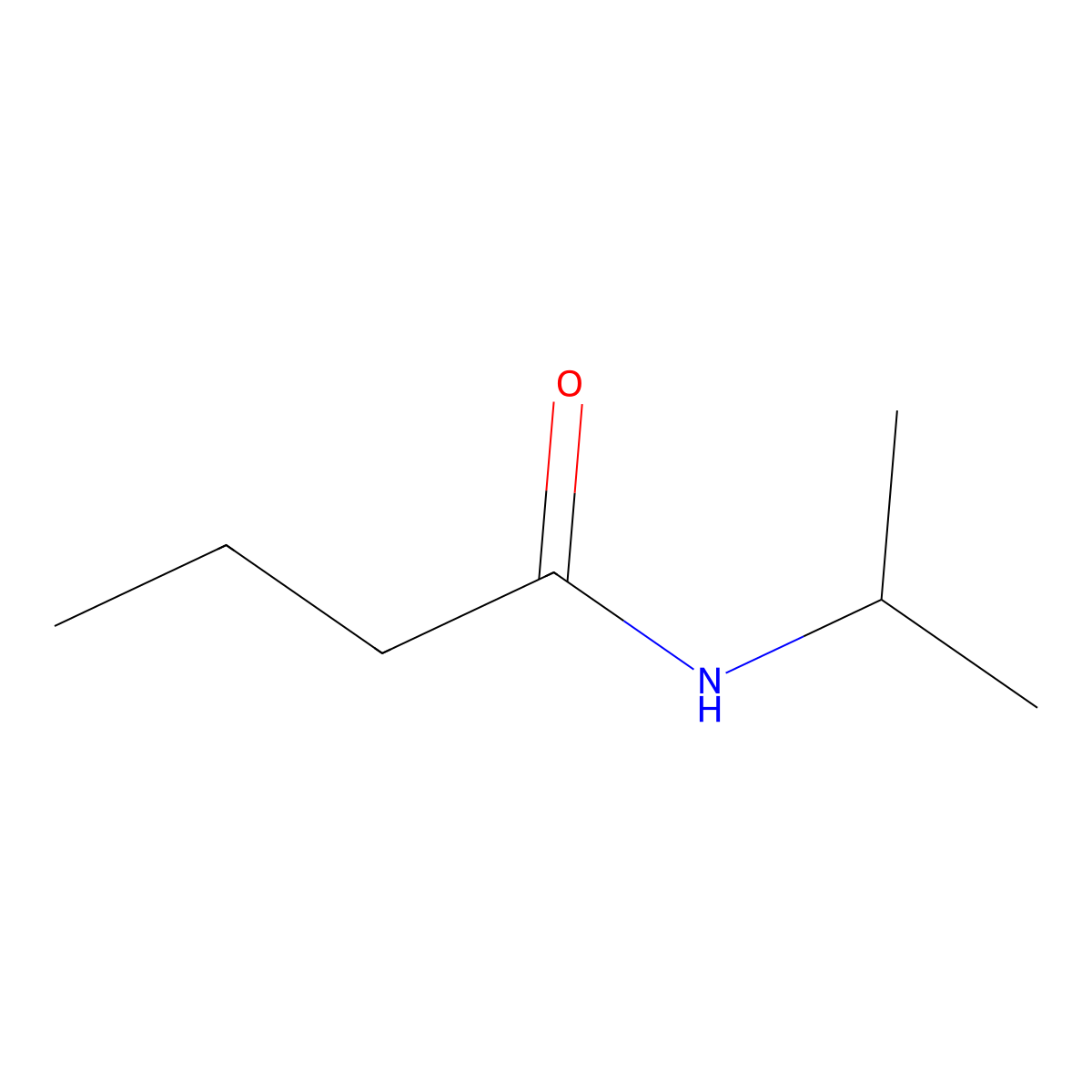 N-Isopropylbutyramide molecular structure, CAS 122348-67-8