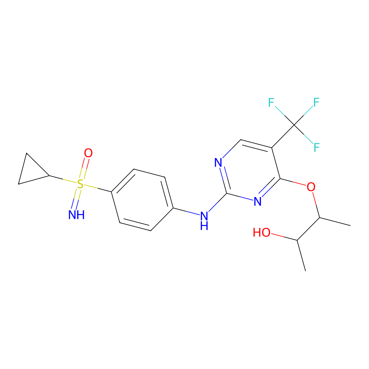 Roniciclib molecular structure, CAS 1223498-69-8
