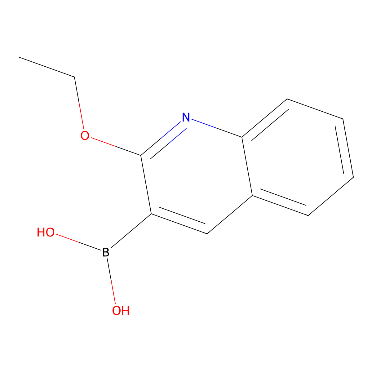 (2-Ethoxyquinolin-3-yl)boronic acid molecular structure, CAS 1223559-67-8