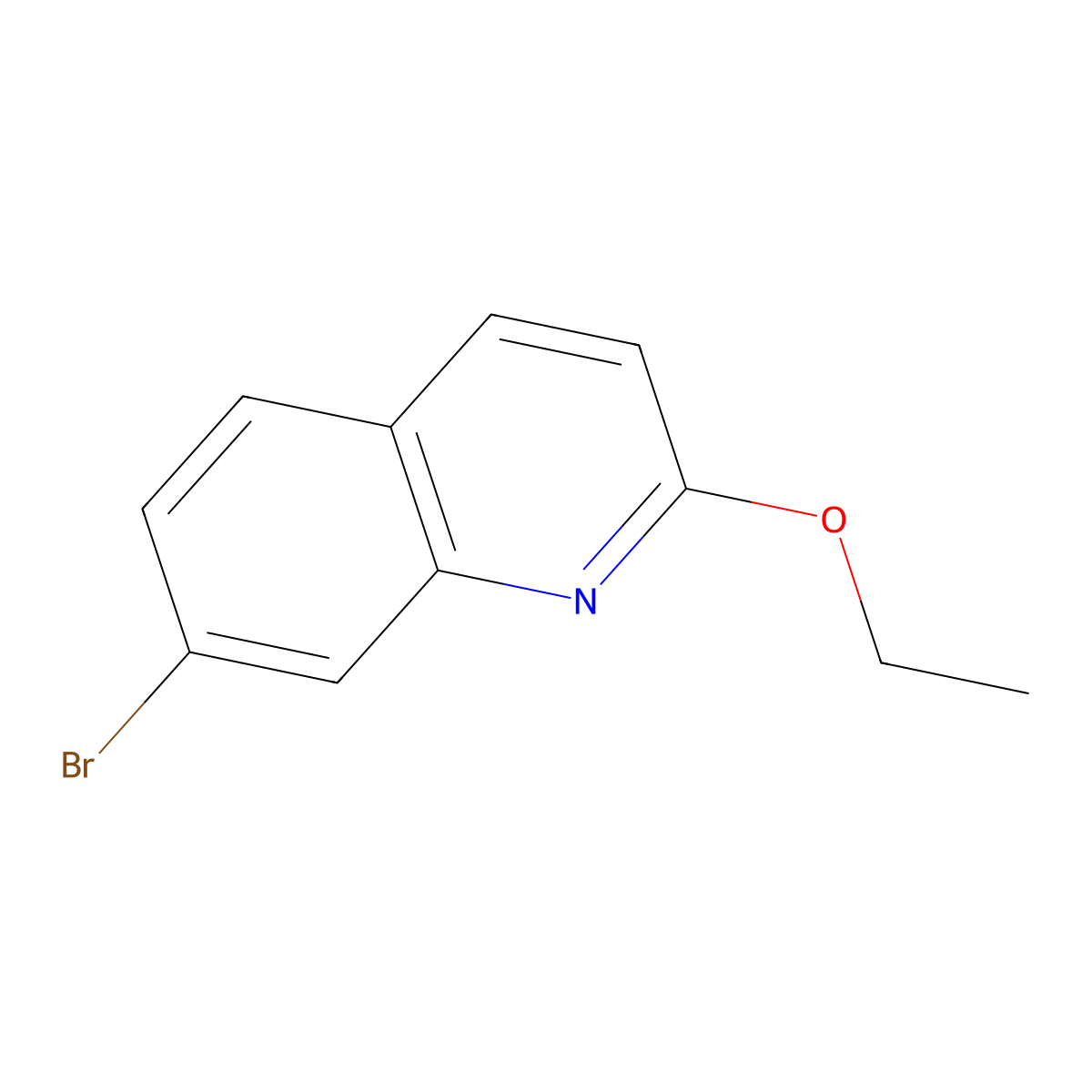 7-Bromo-2-ethoxyquinoline molecular structure, CAS 1223559-68-9