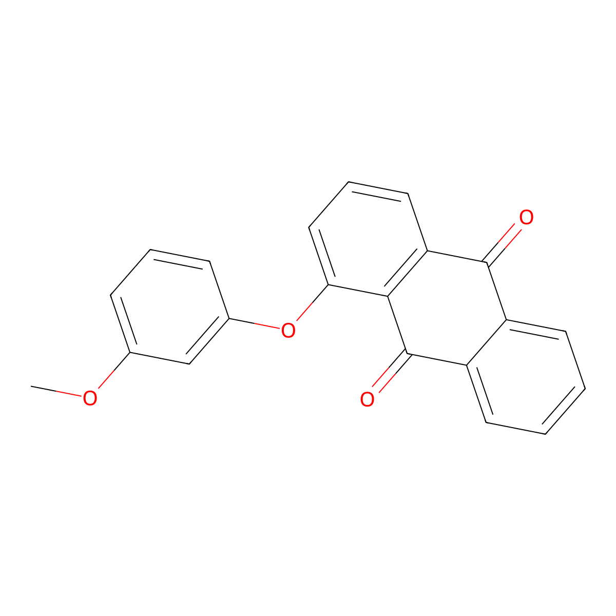 1-(3-Methoxyphenoxy)anthraquinone molecular structure, CAS 122357-52-2