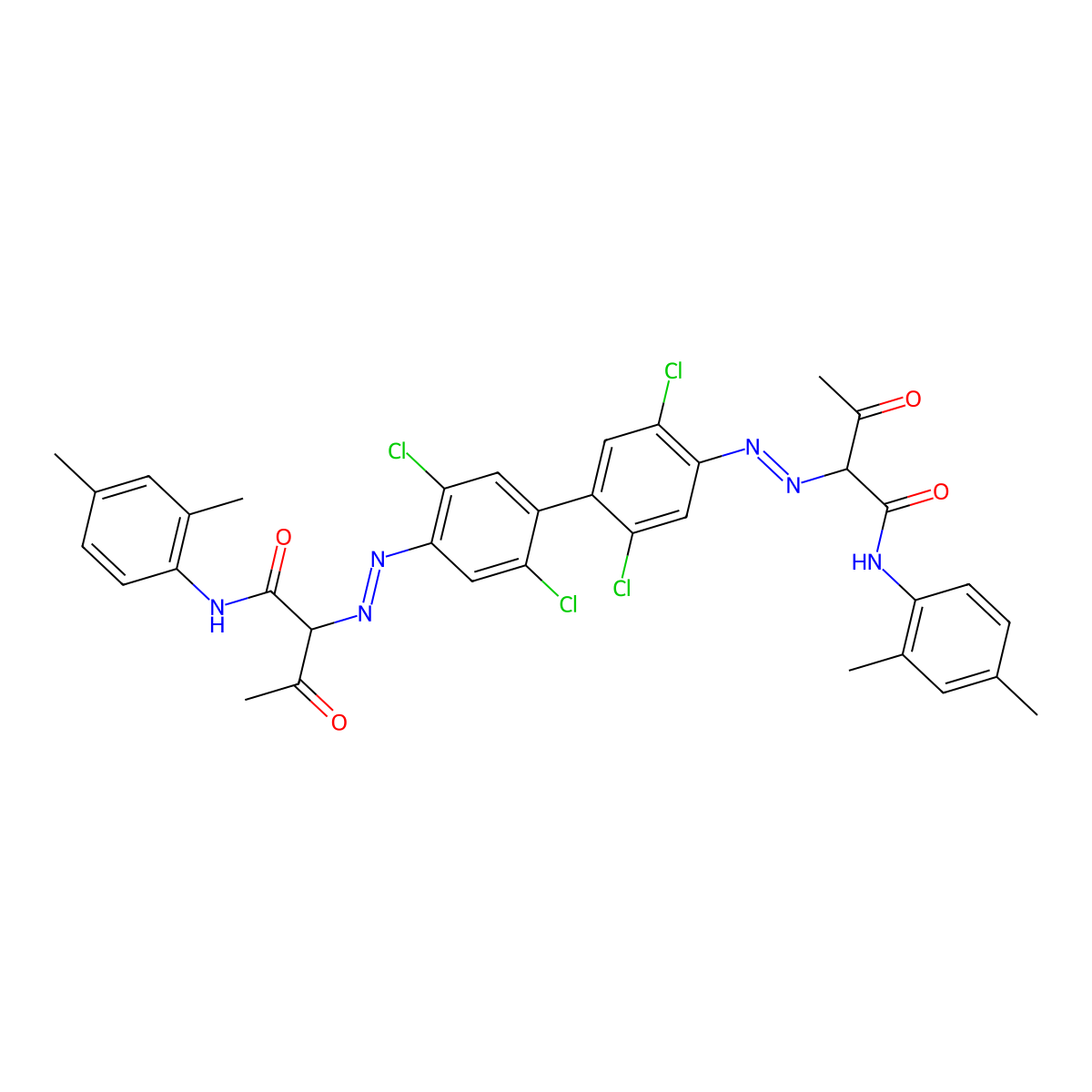 Pigment Yellow 81 molecular structure, CAS 12236-72-5