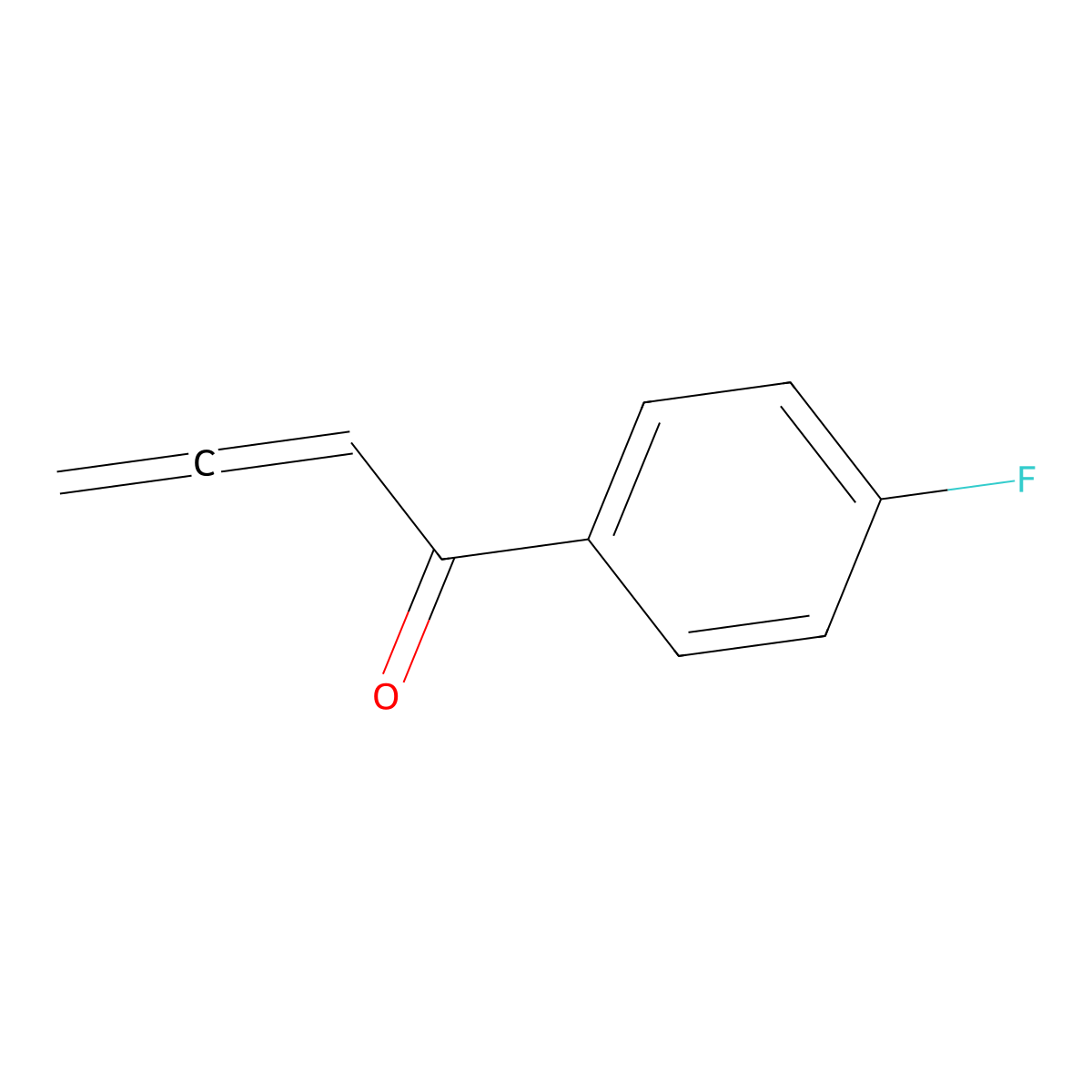 1-(4-Fluorophenyl)-2,3-butadien-1-one molecular structure, CAS 1223611-91-3