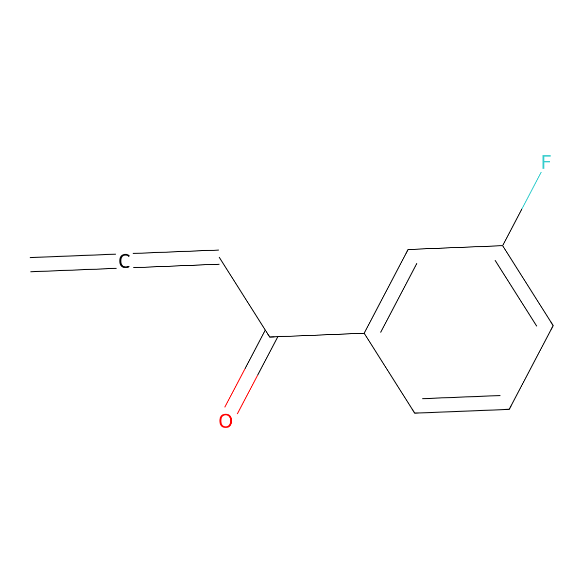 1-(3-Fluorophenyl)-2,3-butadien-1-one molecular structure, CAS 1223611-94-6